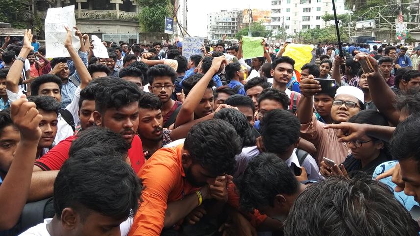 Safe Road demand Students' Protest in Bangladesh