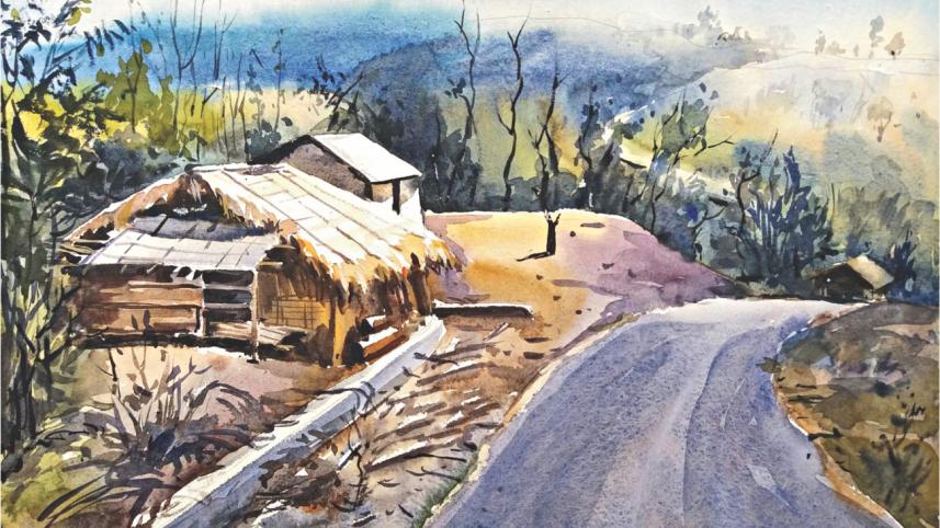 Immersing in the grace of nature