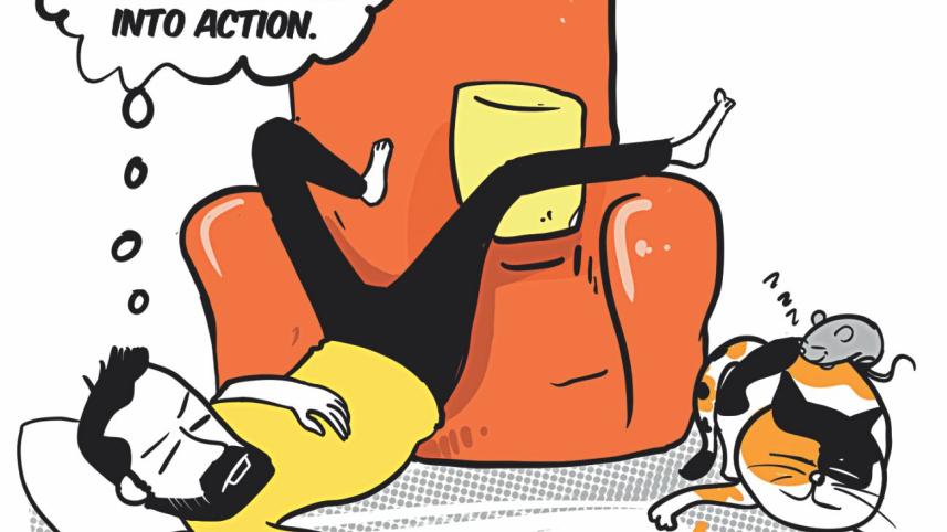 It's hard work being lazy