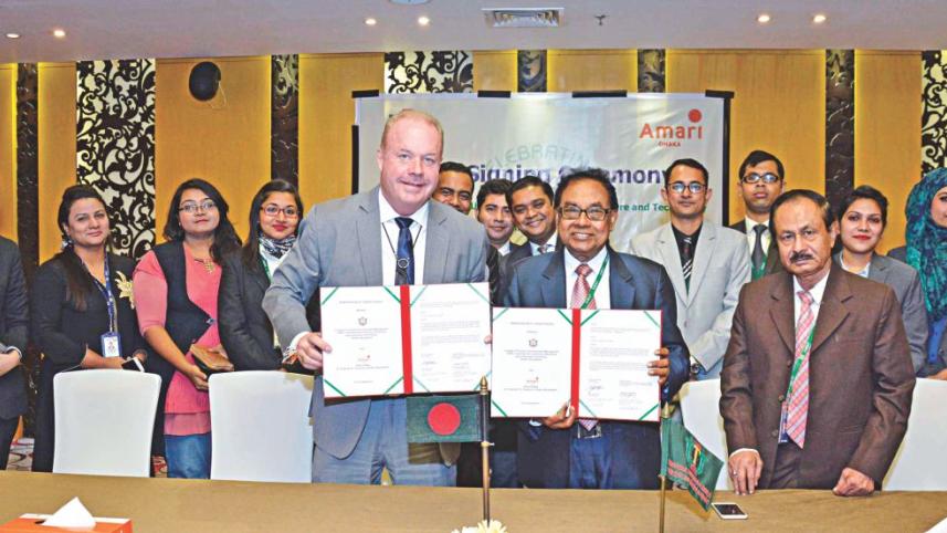 IUBAT and Amari Dhaka sign MoU