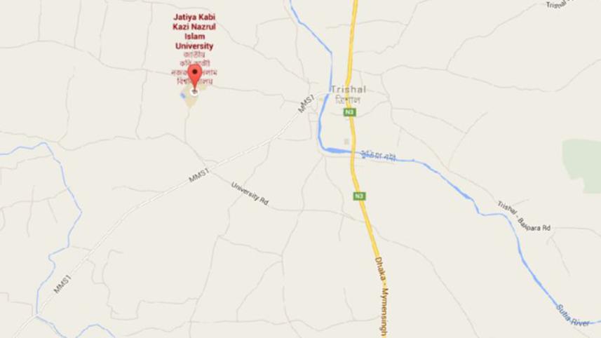 Kazi Nazrul Univ-map.JPG