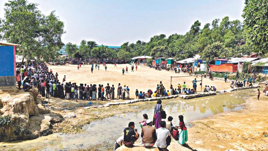 Football fever in Kutupalong