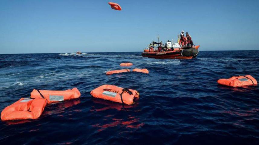 boat capsize in Mediterranean Sea
