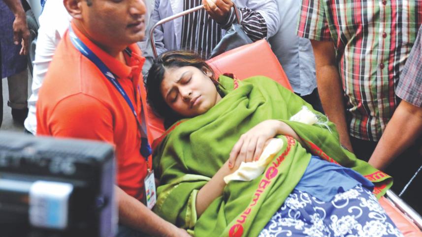 US-Bangla airlines plane crash survivors