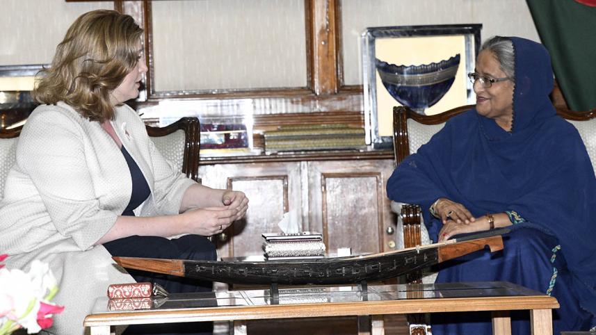 Penny Mordaunt-Prime Minister Sheikh Hasina