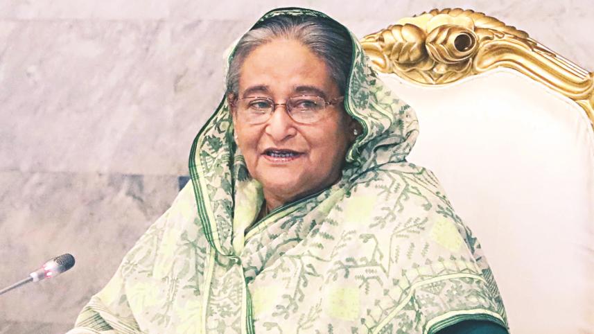 Filed photo of Prime Minister Sheikh Hasina