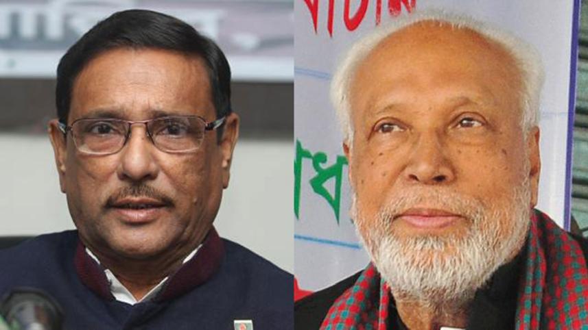 Awami League General Secretary Obaidul Quader with Kader Siddique