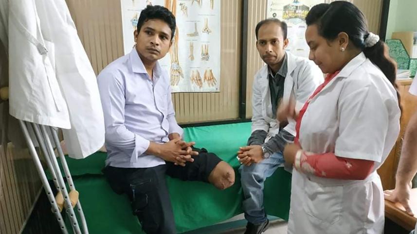 Road accident victim Russel Sarkar