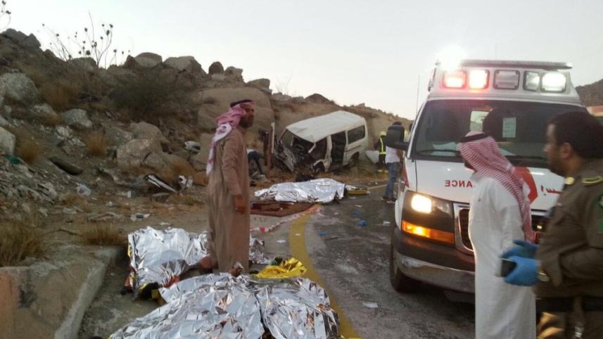 Saudi road crash