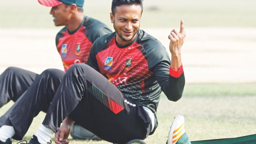 Shakib Al Hasan in Tri-Nation Series 2018