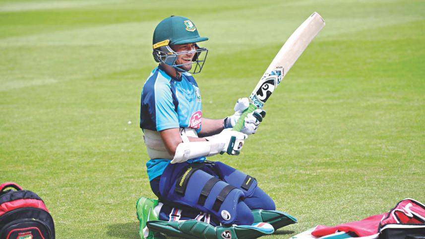 Bangladesh’s star all-rounder Shakib Al Hasan was beaming in training yesterday