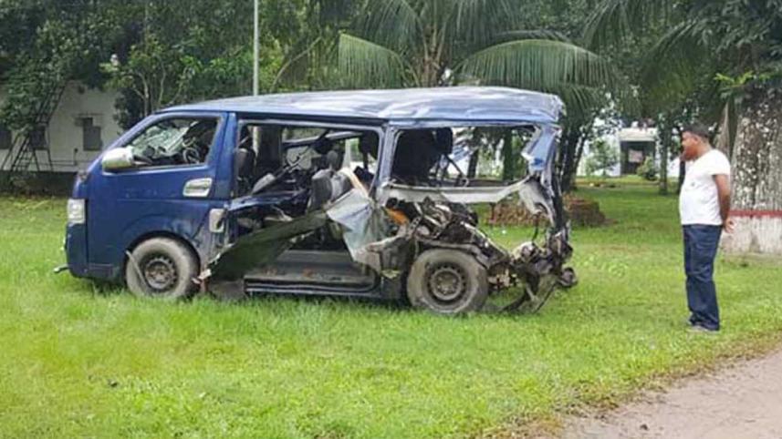 Microbus gas cylinder blast in Tangail