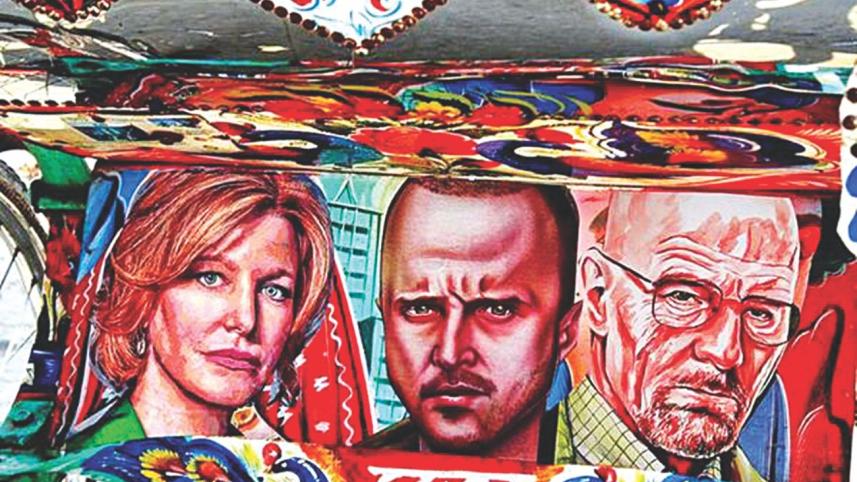 Three wheeler painting, Bangladesh