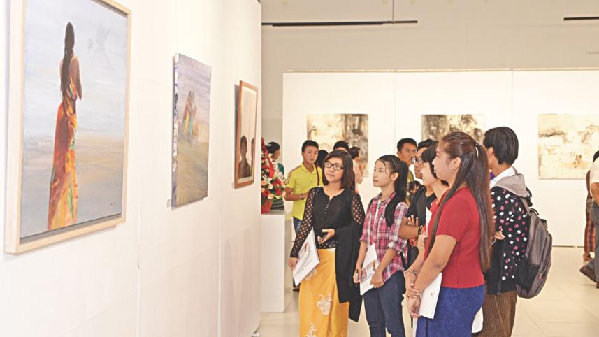 Two Bangladeshi artists exhibit in Myanmar