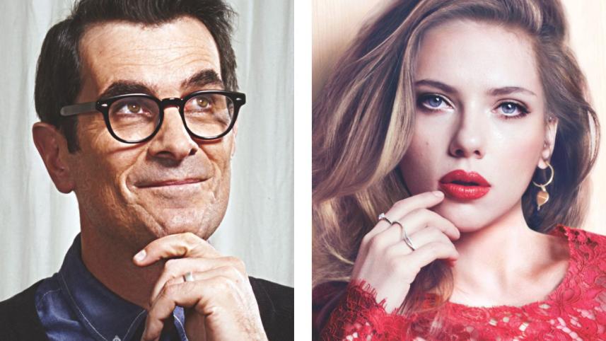 Ty Burrell and Scarlett Johansson