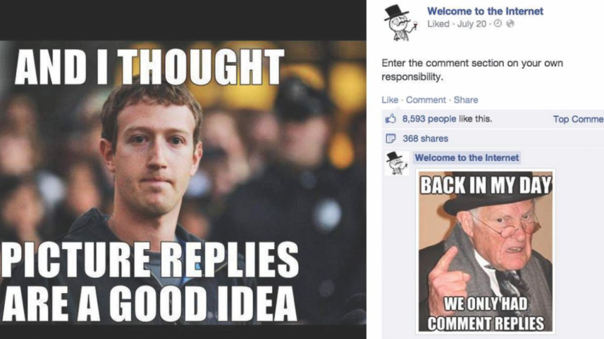 Types of comments on memes