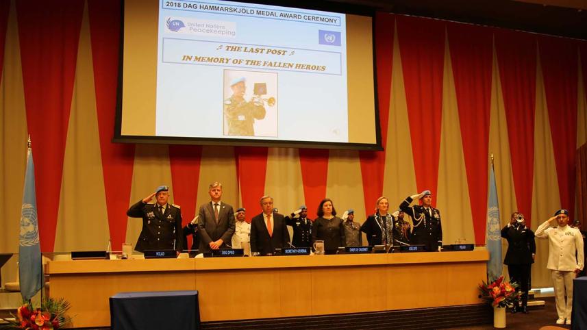 US honoured 4 Bangladeshi peacekeepers