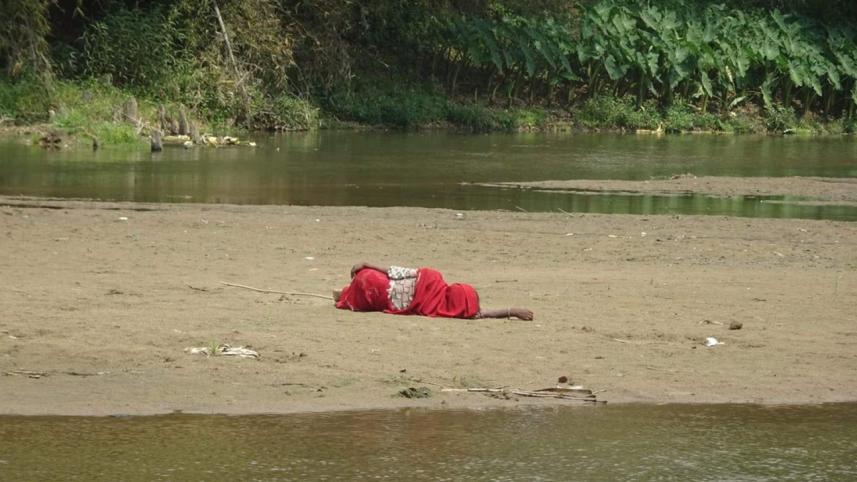 Woman stuck in Khagrachhari