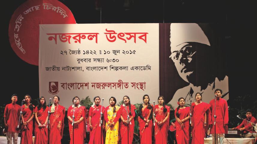 Young artistes render a choral song at the festival