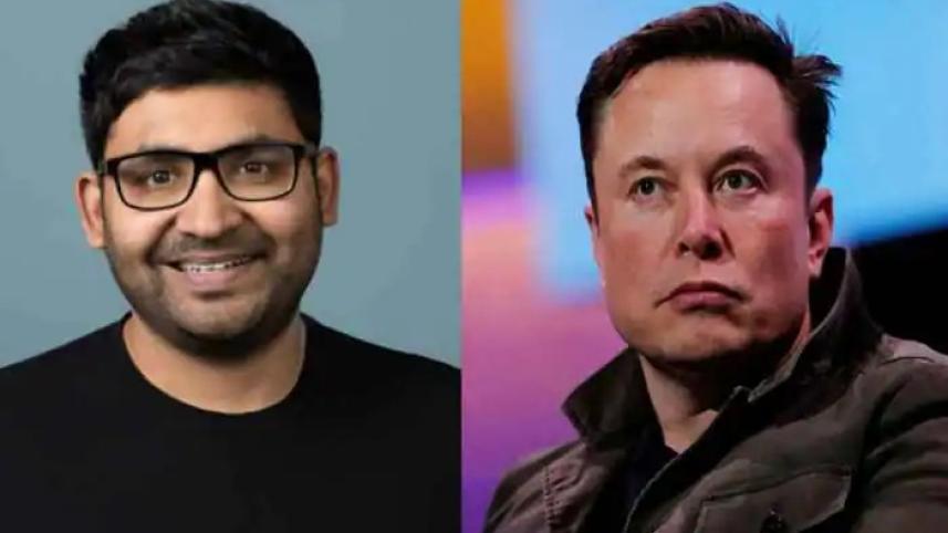Elon musk and Twitter CEO Parag Agrawal