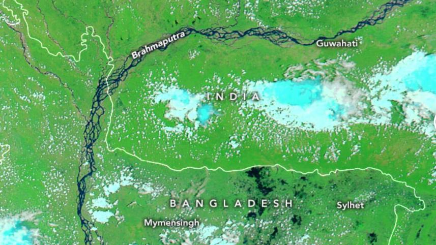 NASA publishes satellite image of Sylhet Flood before