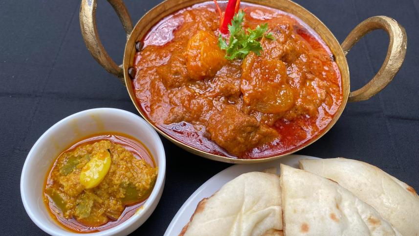 ALOO BUKHARA BEEF BHUNA