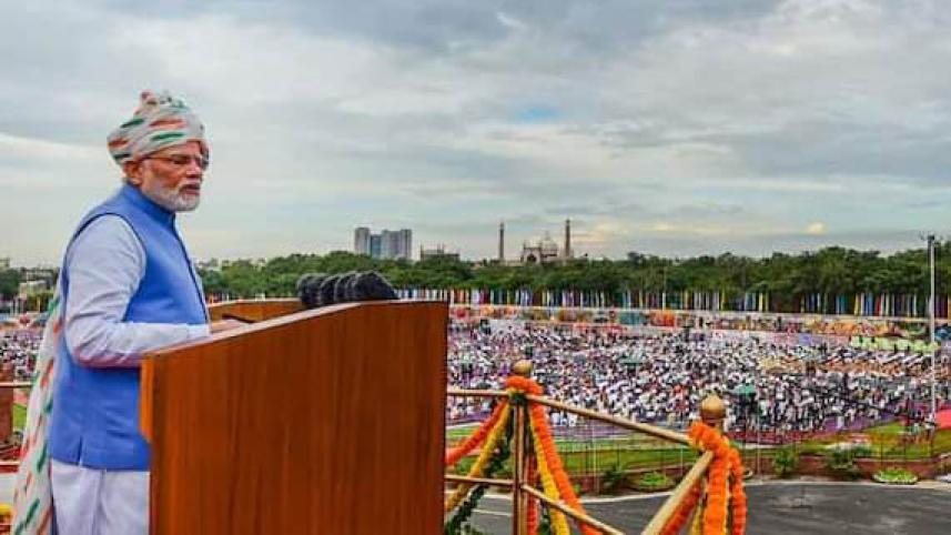 Modi sets goal into a developed nation