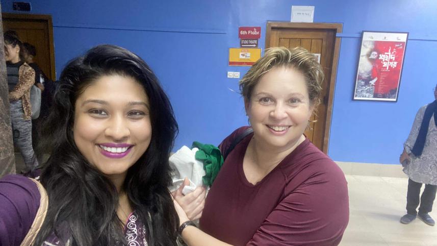 Pooja Sengupta and Canadian ambassador Dr Lilly Nicholls