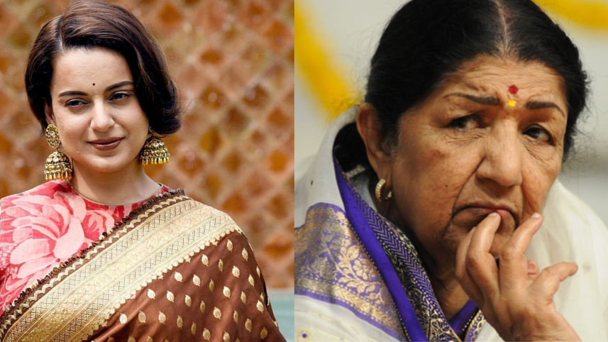 Kangana Ranaut and Lata Mangeshkar