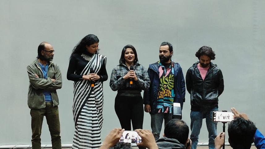 Badhan along with the core cast 