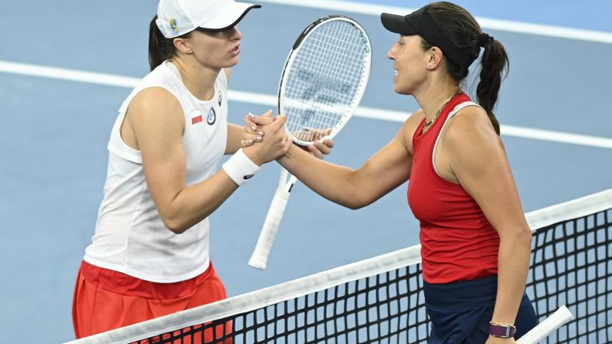 Iga Swiatek and Jessica Pegula 