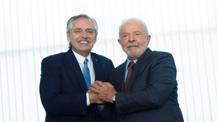 Alberto Fernandez and Luiz Inacio Lula da Silva