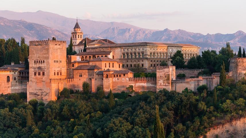 Alhambra, Granada, Spain 7 most beautiful palaces in the world to visit
