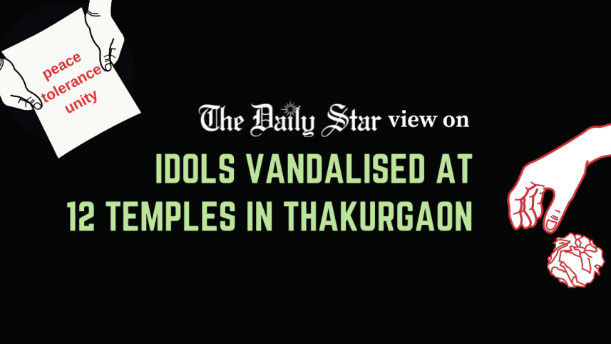 idols desecrated in thakurgaon temples