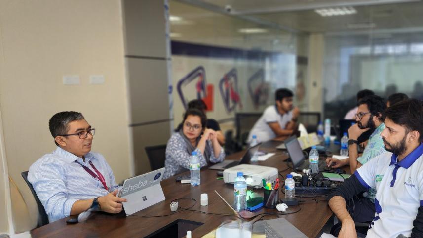 Brainstorming session at Sheba Platform with the CEO.