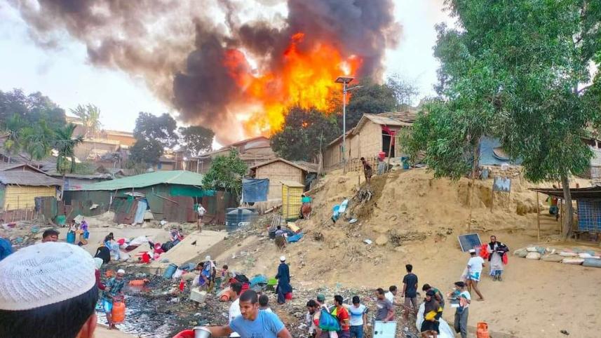 Fire breaks out at Cox's Bazar Rohingya camp