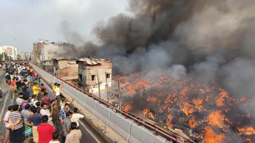 Bangabazar market fire