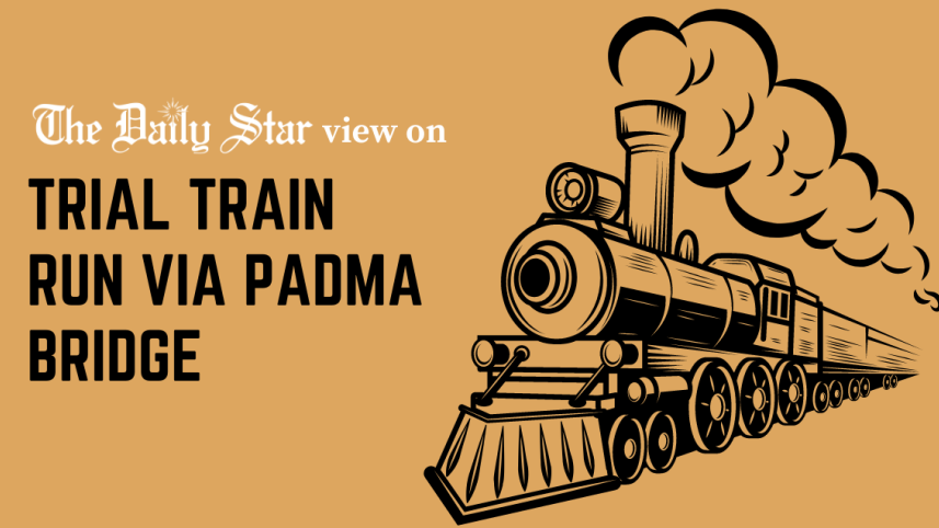 trial train run via padma bridge