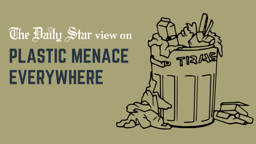 plastic pollution and waterlogging