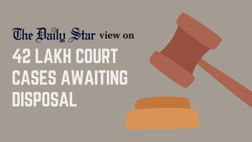 42 lakh court cases awaiting disposal