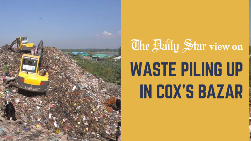 waste piling up in Cox's Bazar