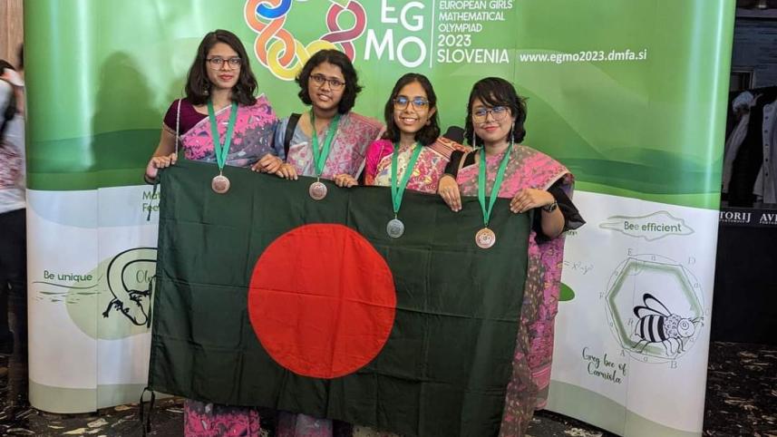 Bangladesh girls' maths olympiad team