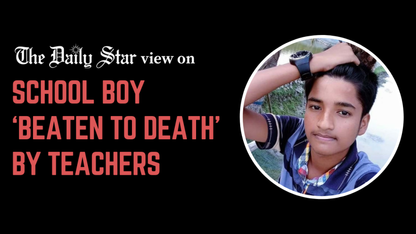 school boy beaten to death by teachers