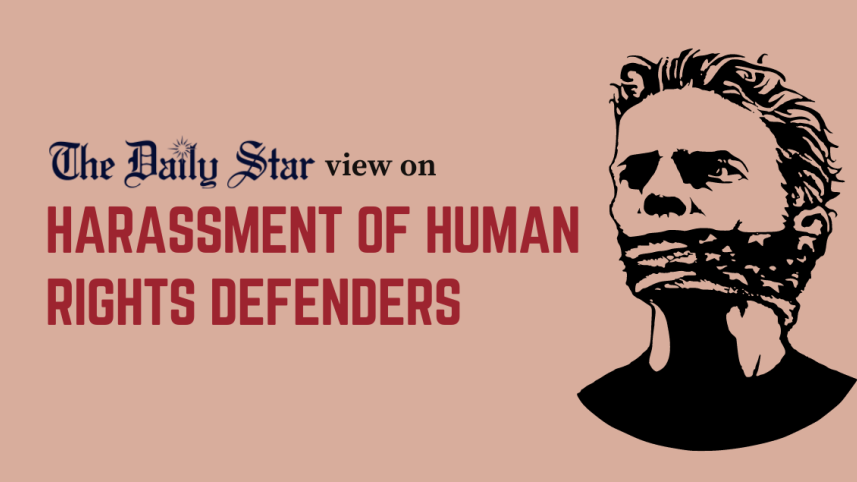 Harassment of human rights defenders