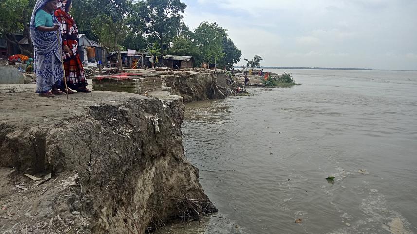 River erosion in Sirajganj