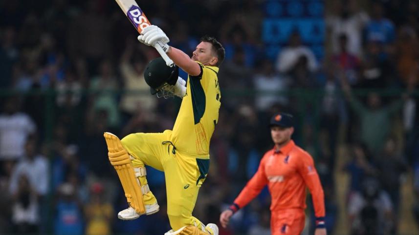 warner's sixth world cup century