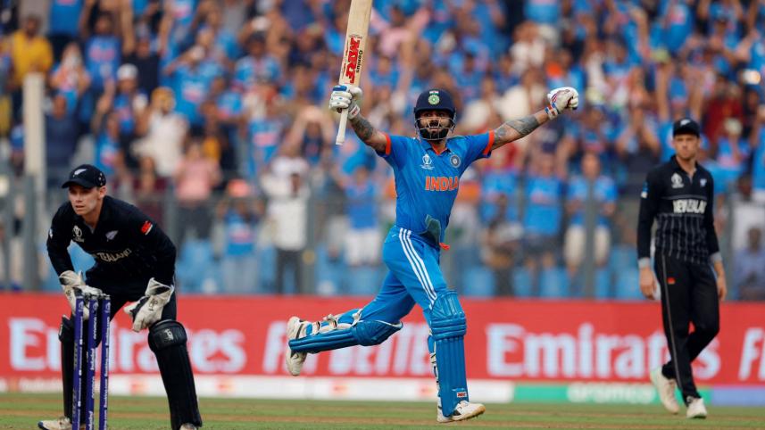 Virat Kohli's 50th one-day international hundred