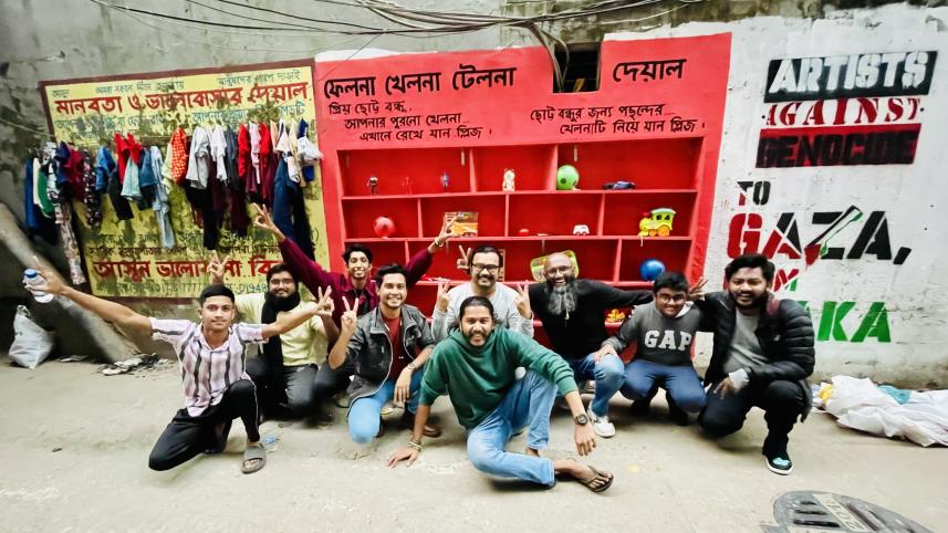 The wall of joy: Morshed Mishu's toy-filled mission