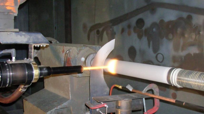 High-velocity air fuel spraying