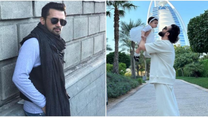 Atif Aslam reveals daughter's face on her first birthday
